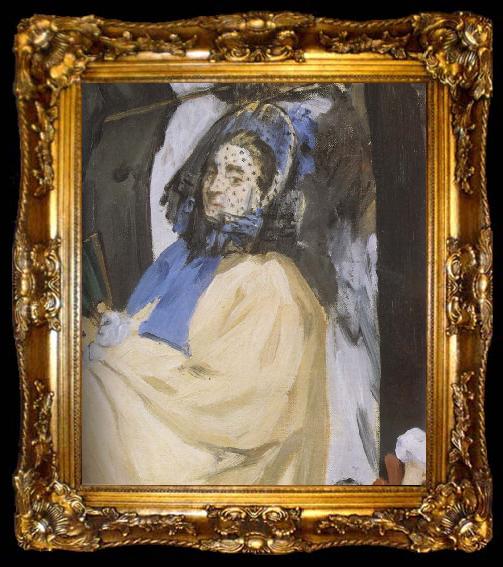 framed  Edouard Manet Detail of  The Concert, ta009-2